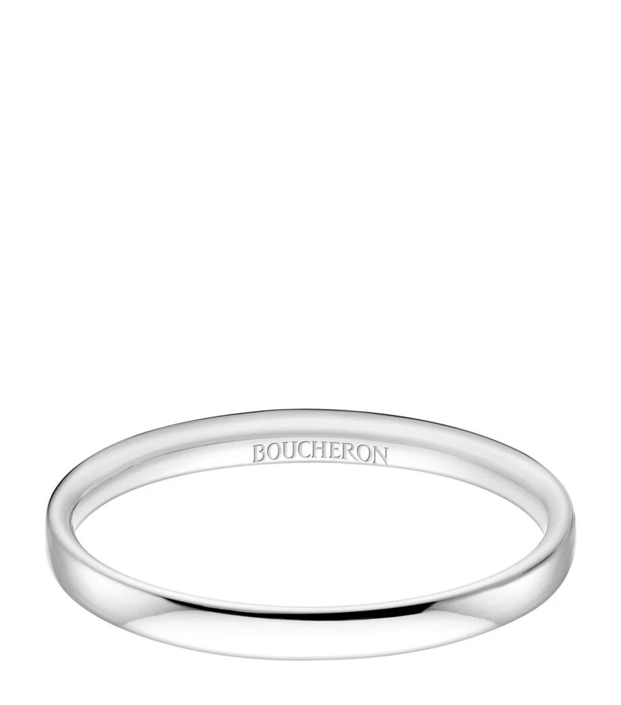 Boucheron Small Platinum Epure Wedding Band 1
