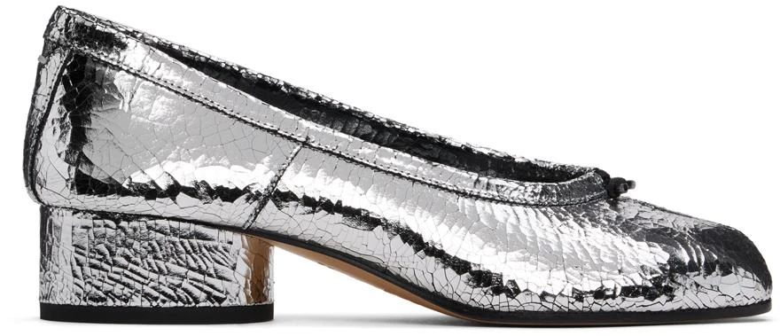 MAISON MARGIELA Silver Tabi Broken Mirror Heels 1