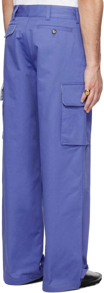 Marni Blue Organic Cotton Cargo Pants 3