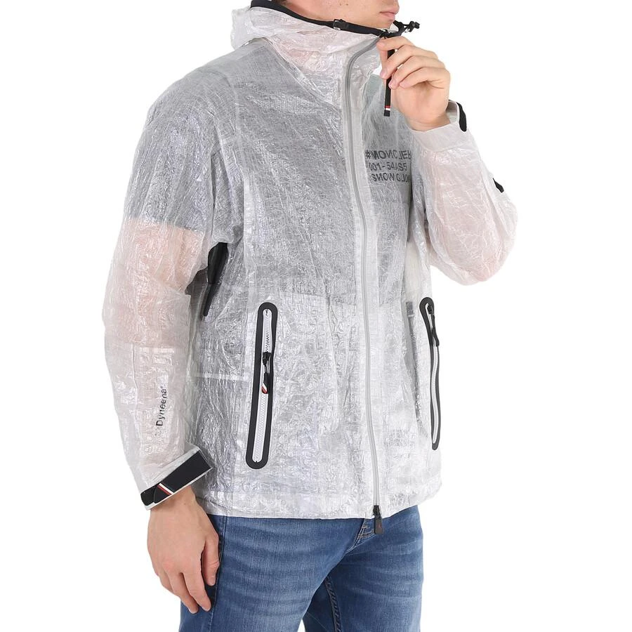 Moncler Men's White Day-Namic Crinkled-Shell Hooded Rain Jacket 3