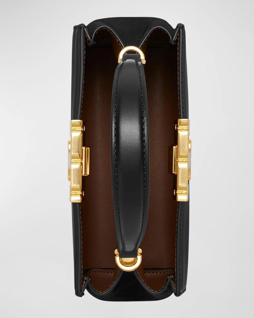 Tory Burch Eleanor Mini Leather & Suede Satchel Bag 5