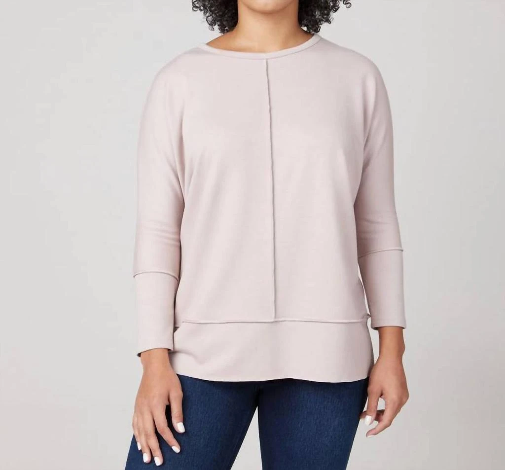 SPANX Perfect Length Dolman Sweatshirt In Oat 1