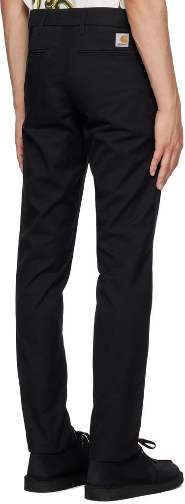 Carhartt WIP Black Sid Trousers 3