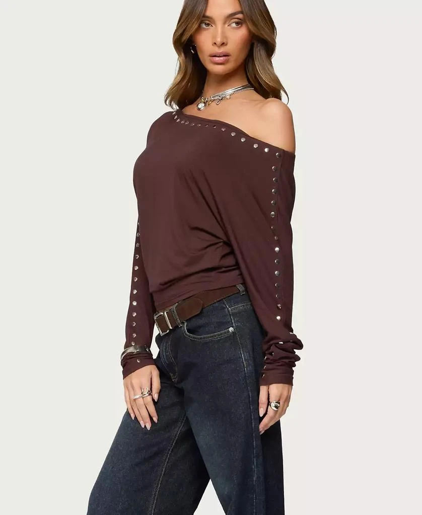 Edikted Women
s Paola Off Shoulder Stud Top 3
