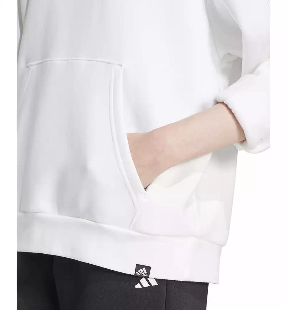 Adidas Women's Holiday Graphic 3-Stripes Oversized Hoodie 5