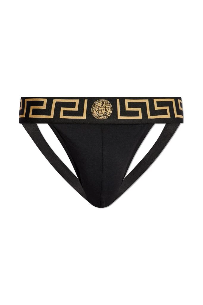 Versace Greek pattern jockstrap 1