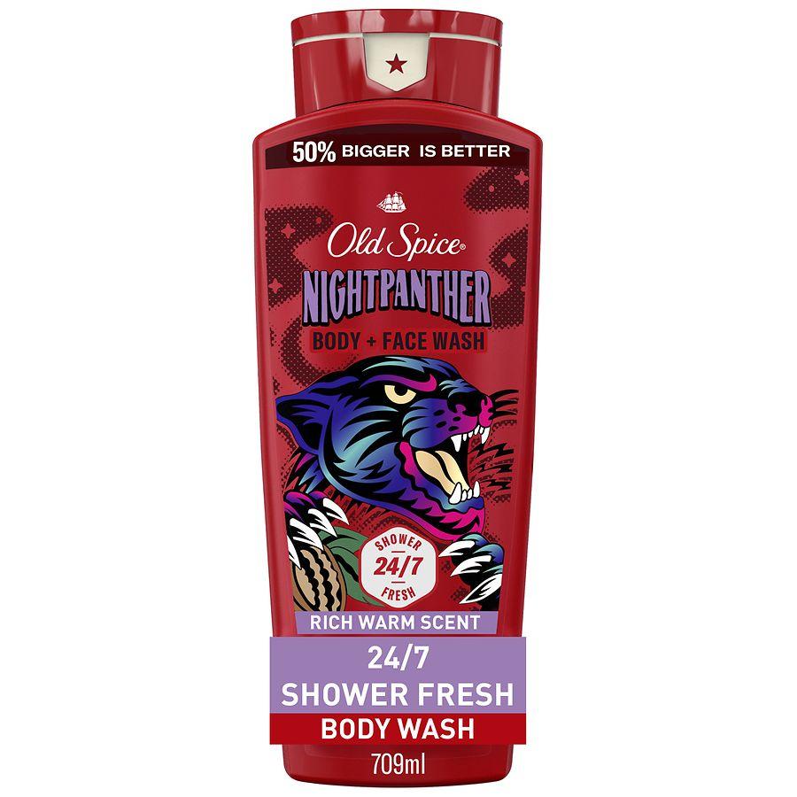 Old Spice Cleansing Body Wash for Men, 24/7 Shower Clean, 2 in 1 Face and Body Wash Rich Warm