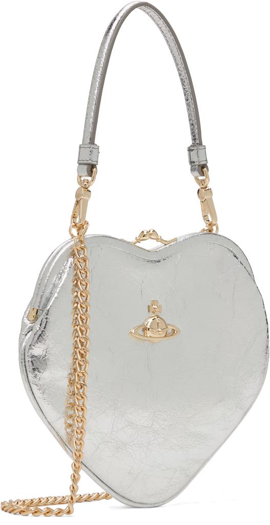 Vivienne Westwood Silver Belle Heart Frame Bag
