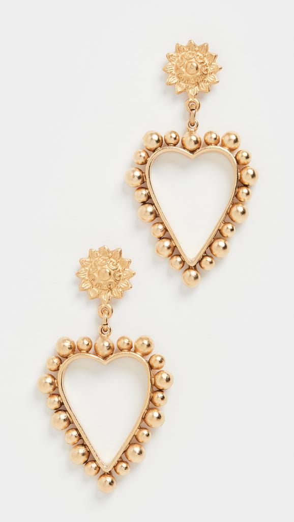 Brinker  Eliza Heart of Gold Earrings