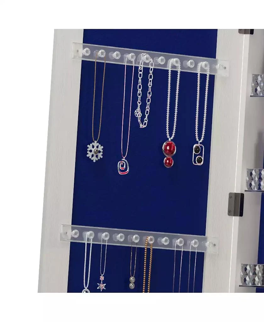 Streamdale Furniture 360° Swivel Jewelry Cabinet with Full Length Mirror 9