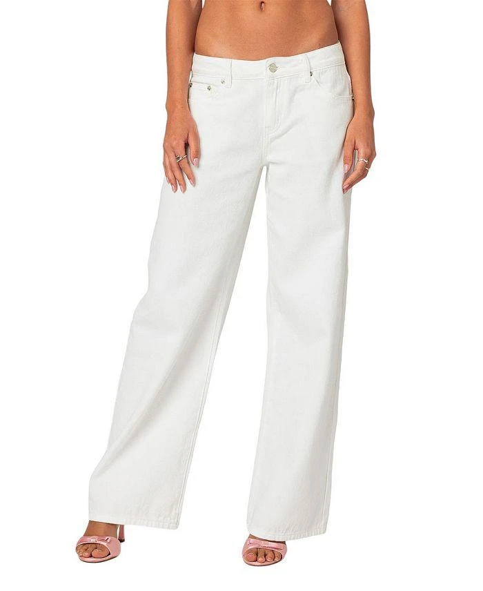 Edikted Bow Pocket Relaxed Jeans 1