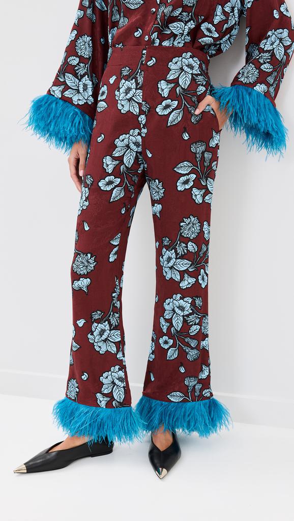 Borgo de Nor Havana Trousers With Feathers