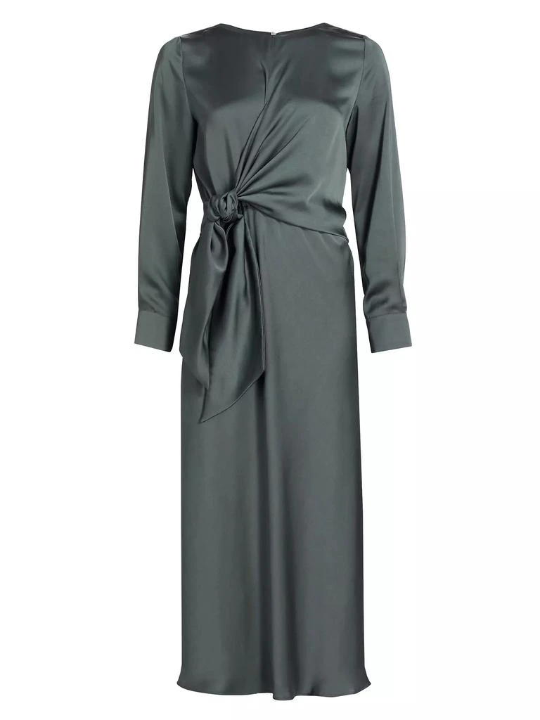 Marella Sion Knotted Satin Midi Dress 1