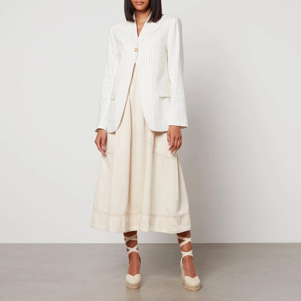 Aligne Aligne Harrison Linen-Blend Pinstripe Blazer 3