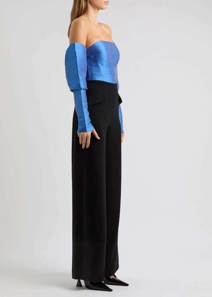 Nafsika Skourti Imperial strapless crepe jumpsuit 2