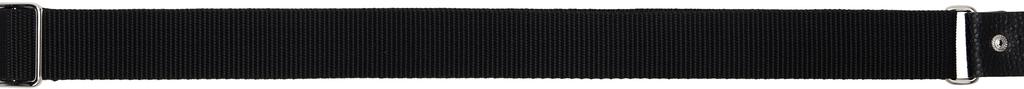 Toga Pulla Black Leather Nylon Belt