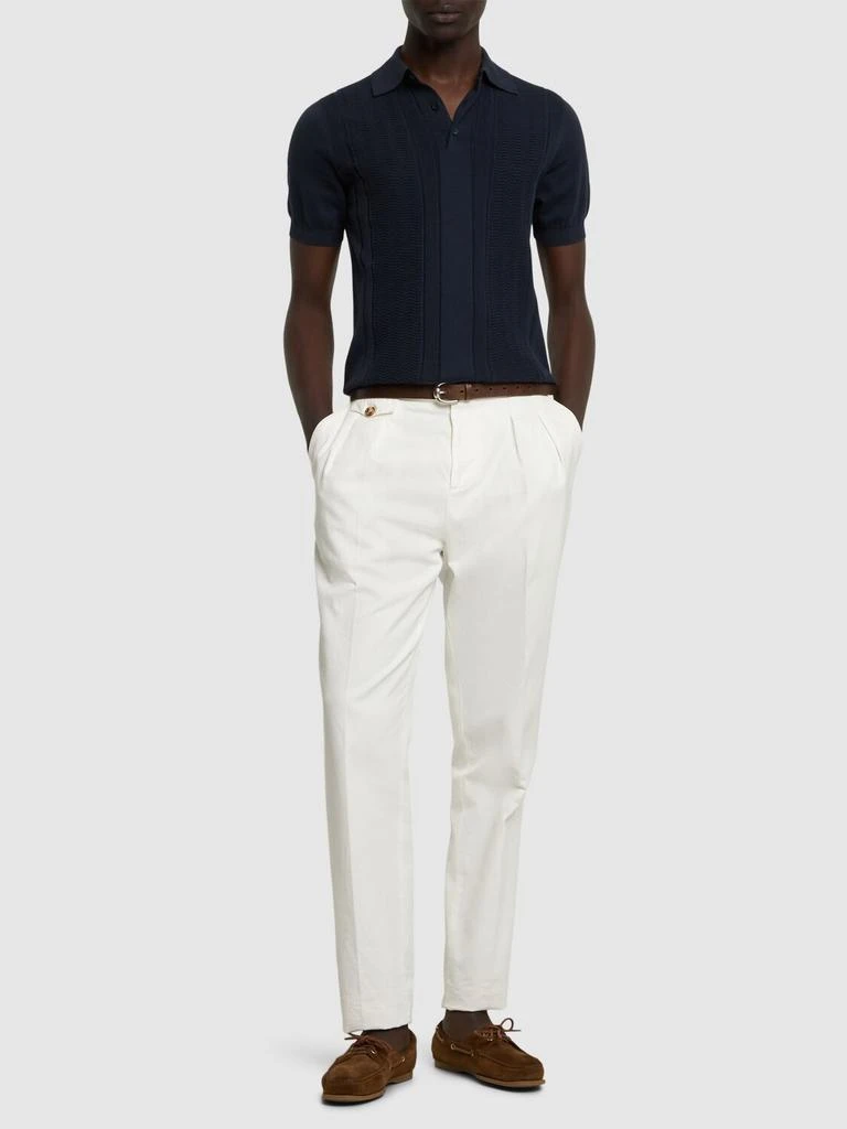Brunello Cucinelli Cotton Chevron Polo 1