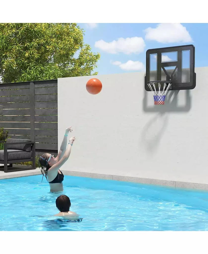 Soozier Wall Mounted Basketball Hoop with 43" Shatter Resist Backboard 7