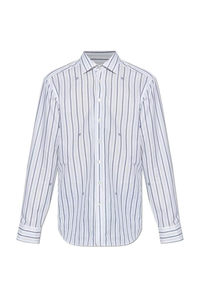 ETRO Etro Long Sleeved Striped Jacquard Shirt from Cettire