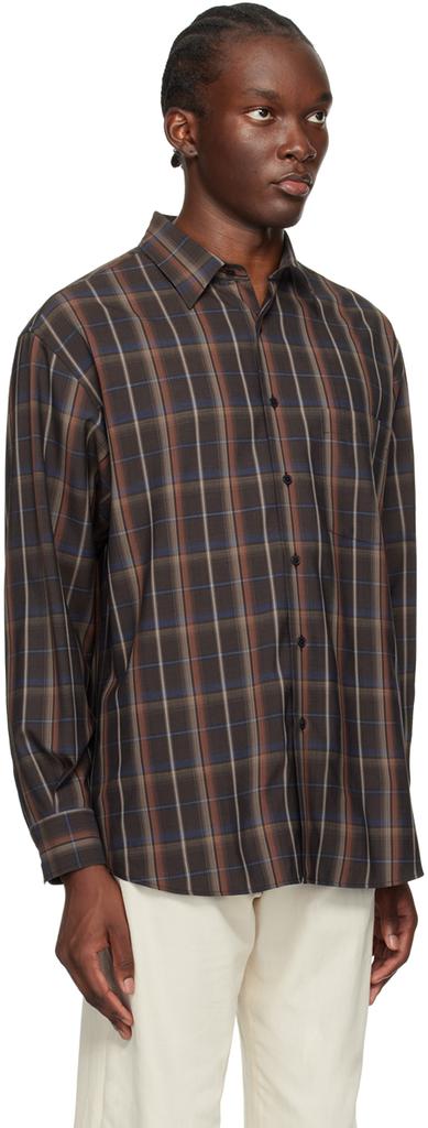 AURALEE Brown Check Shirt