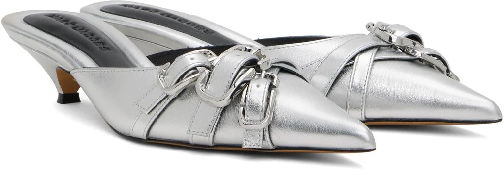 Marc Jacobs Silver 'The Emma' Kitten Heels 4