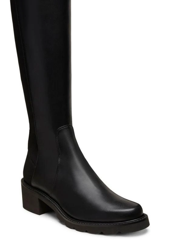 Stuart Weitzman Alina City Leather Over-The-Knee Boots 4