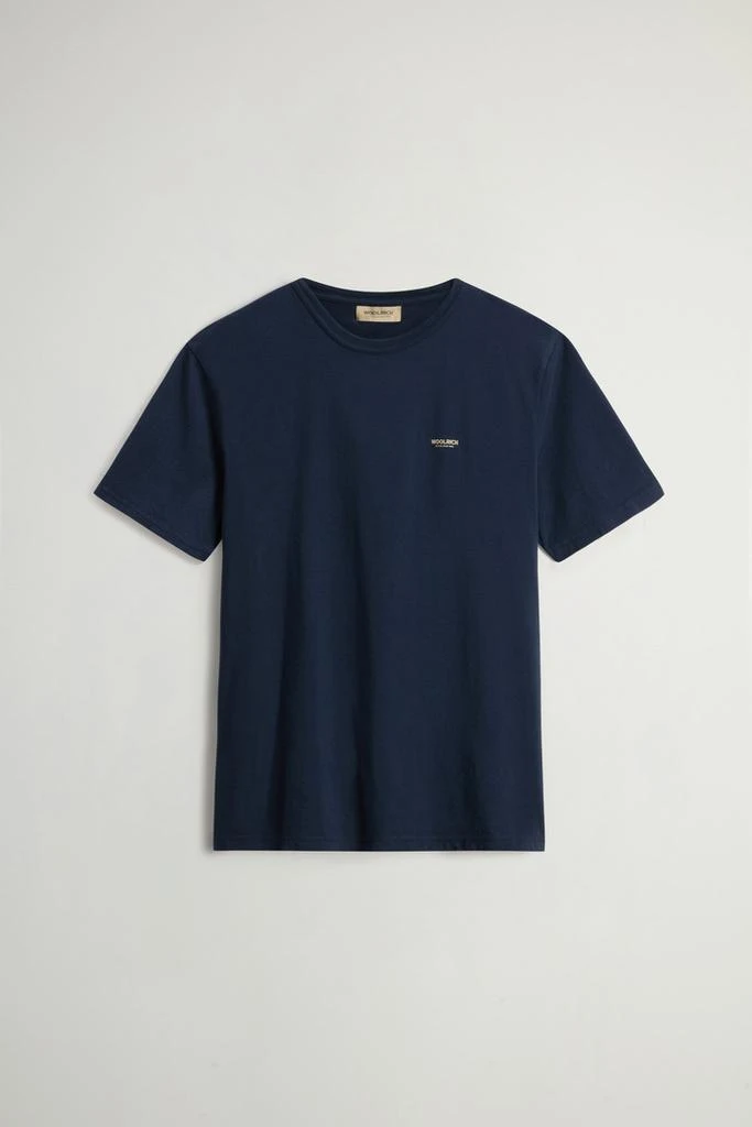 Woolrich T-shirt in Pure Cotton - Men - Blue 5