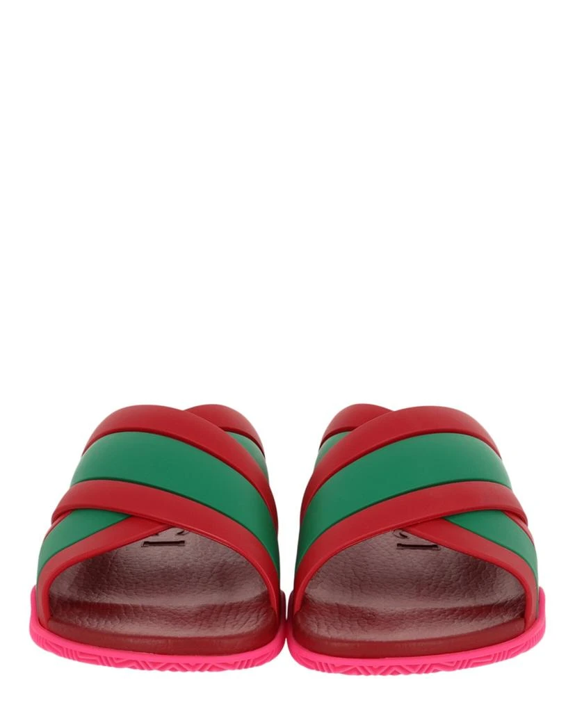 Gucci Rubber Web Striped Sandals 5