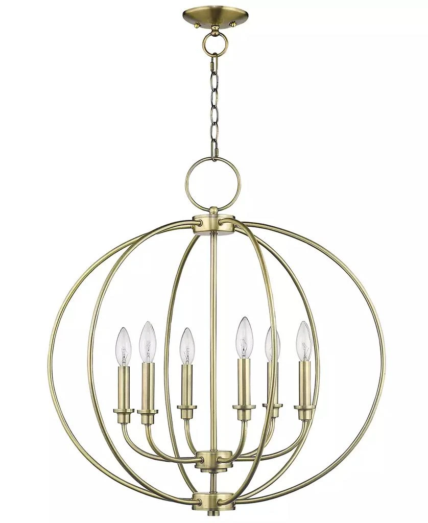 Livex Milania 6- Light Metal Chandelier 3
