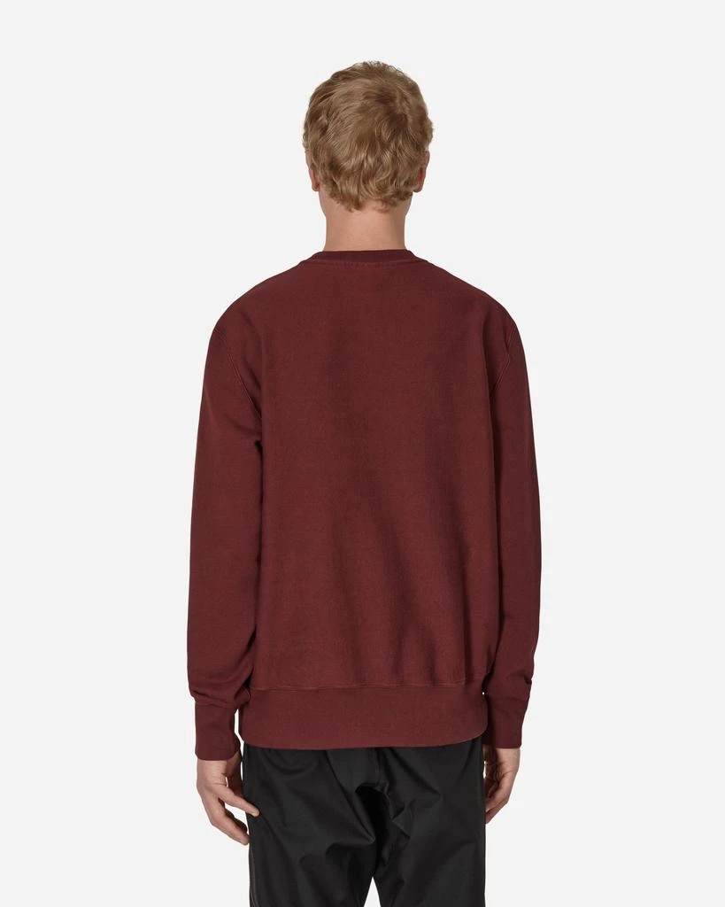 GR10K Transcript Stoarage Unbrushed Crewneck Sweatshirt Red 3