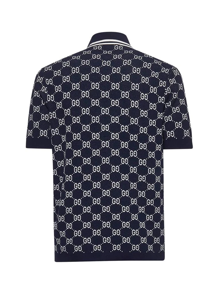 One Gucci, 1 polo Gucci Interlock Double G Stripe Polo Shirt Black 598949  main image 2