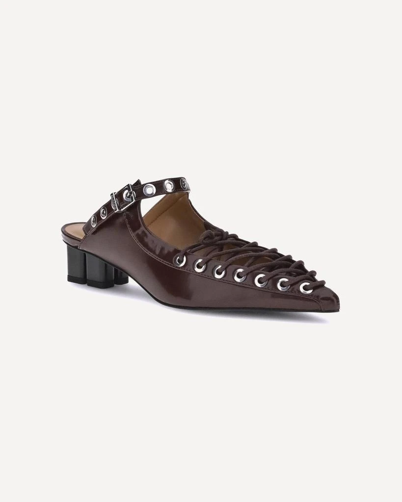 Ganni Oleatex laced Mules 4