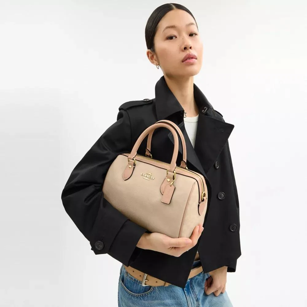 Coach Rowan Satchel Bag In Colorblock 8