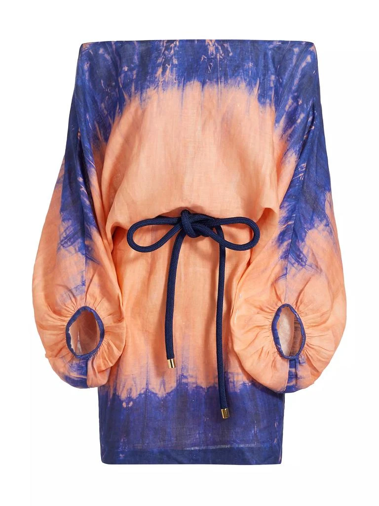 Silvia Tcherassi Manon Linen Ombré Minidress 1