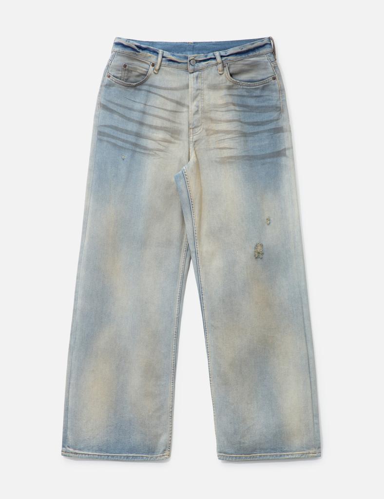 パンツ Acne Studios BAGGY FIT JEANS 1981M Acne Studios Mens 1981M Baggy Fit Jeans in Mid Blue