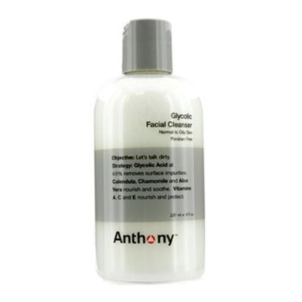 Anthony 116171 8 oz Logistics for Men Glycolic Facial Cleanser for Normal & Oily Skin