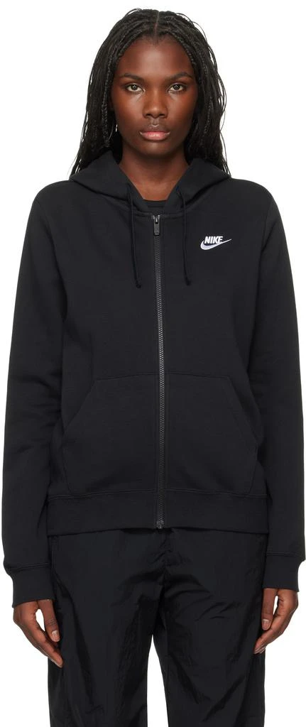 NIKE Black Sportswear Club Fleece Hoodie 1