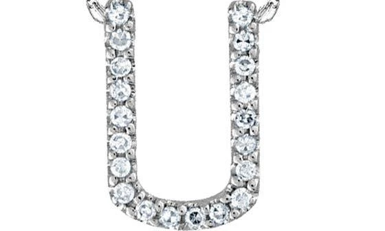 Suzy Levian 14K Gold & Diamond Pavé Initial Pendant Necklace 2