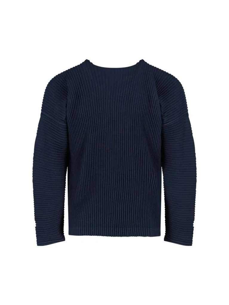 Homme Plissé Issey Miyake Pleated T-Shirt – Navy 2