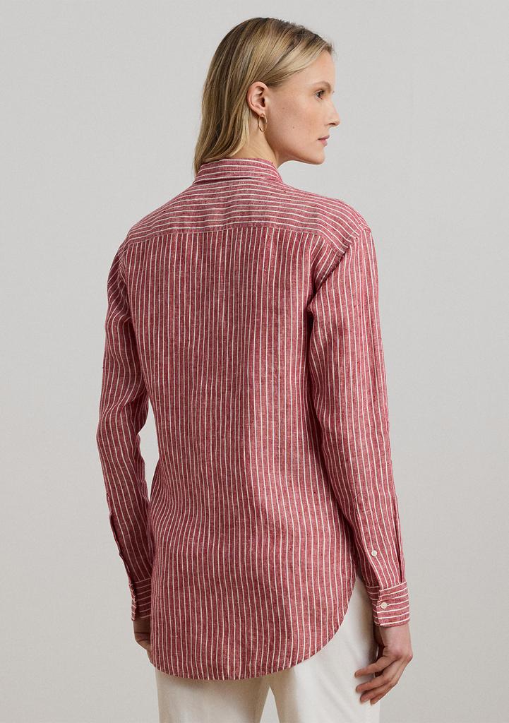 Ralph Lauren Women's Relaxed Fit Striped Linen Shirt