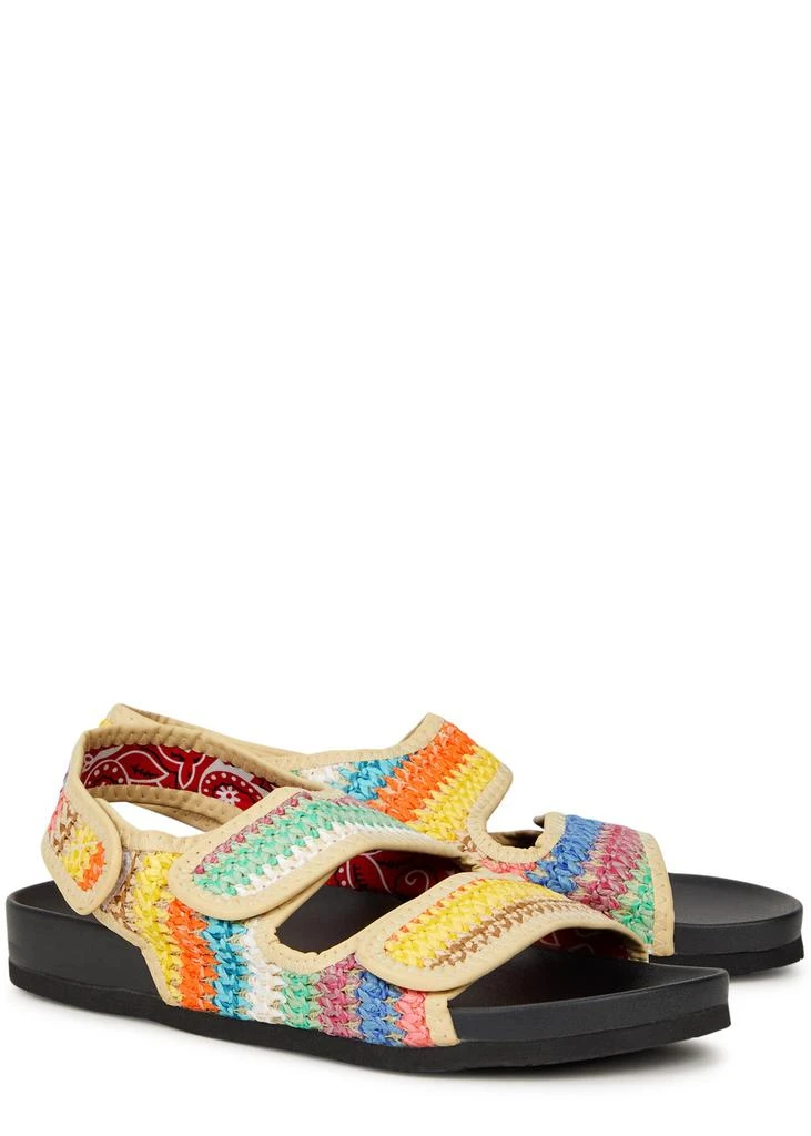 Arizona Love Apache striped raffia sandals 2
