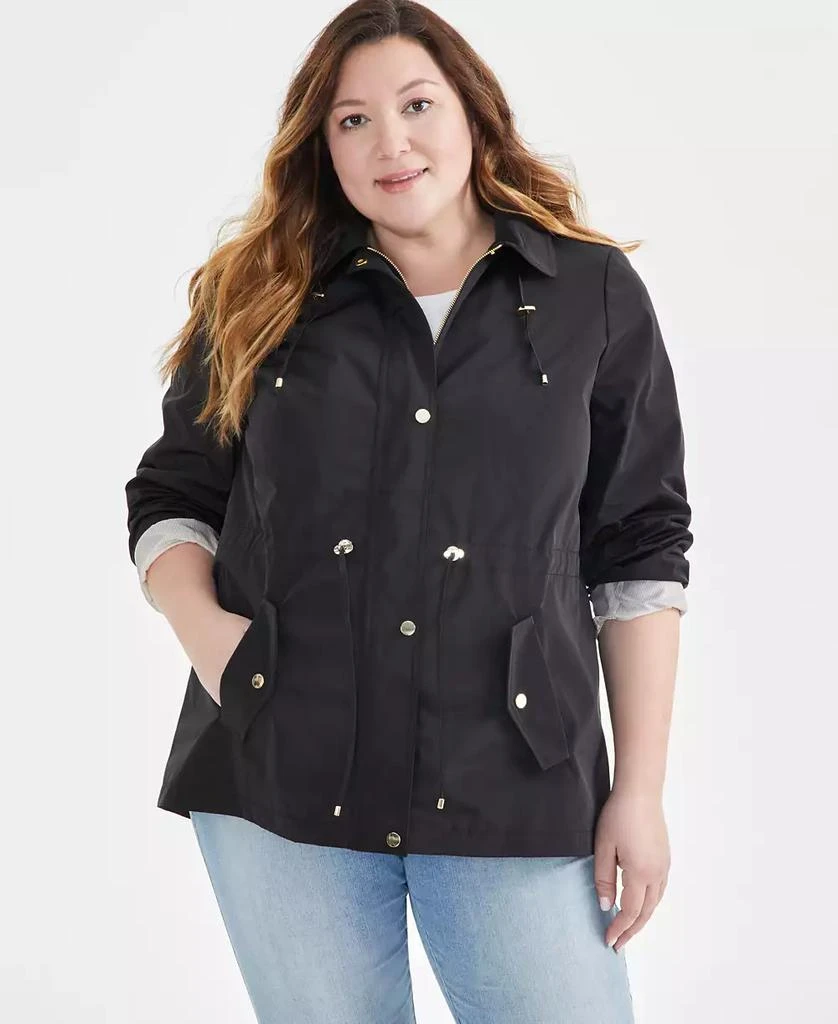 Style & Co Women's Plus Size Hooded Anorak, Created for Macy's 1