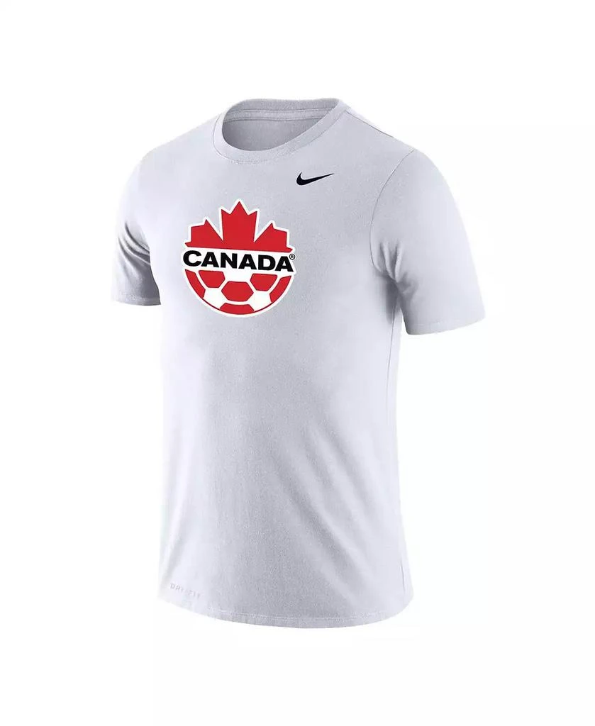 Nike Men's White Canada Soccer Primary Logo Legend Performance T-shirt 3