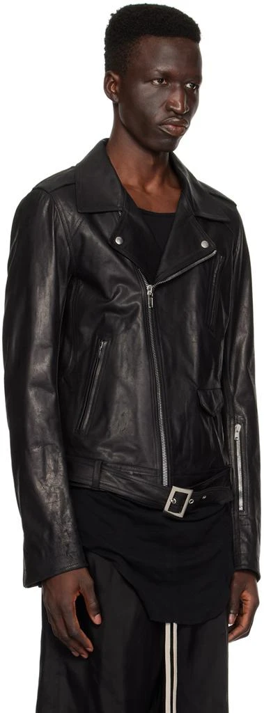 Rick Owens Black Lukes Stooges Leather Jacket 2