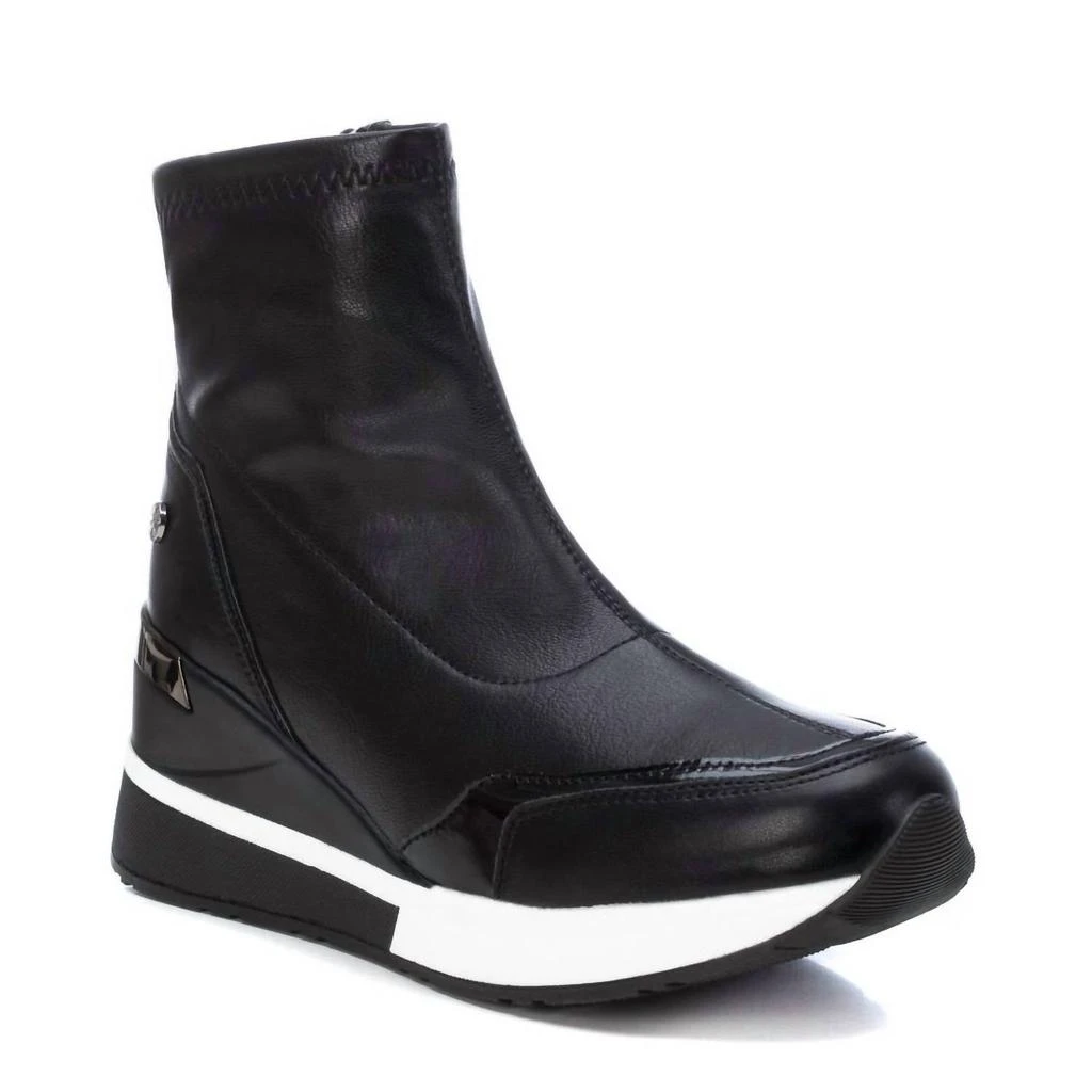 Xti Women's Wedge Sport Booties In Black 1