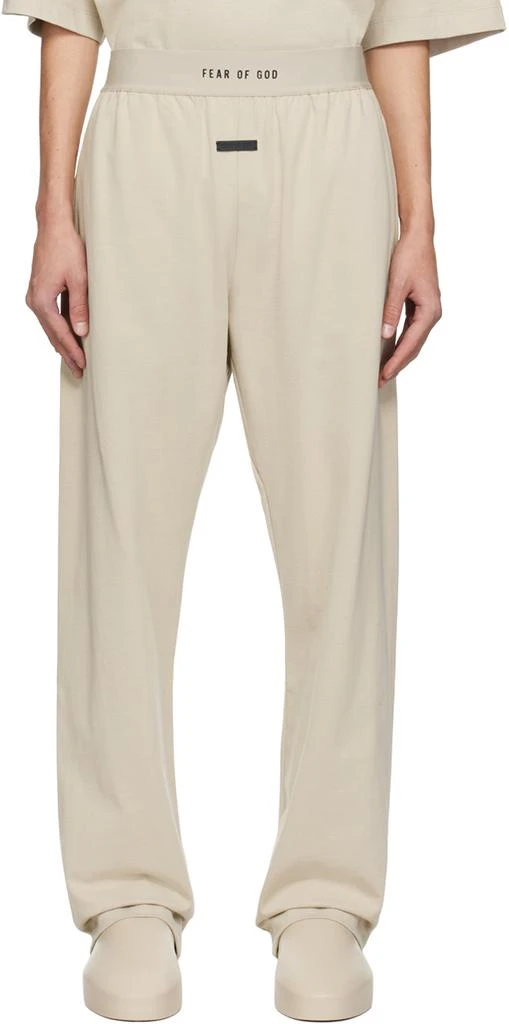 Fear of god Taupe Bonded Sweatpants 1