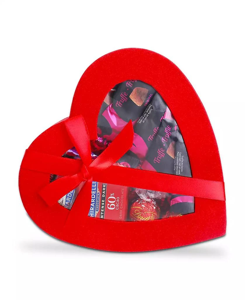 Alder Creek Gift Baskets Red Heart Shaped Box of Chocolates Gift Box, 9 Items 2