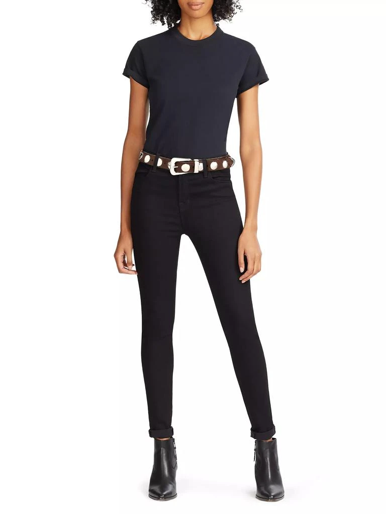 Khaite The Benny Studded Suede Belt 2