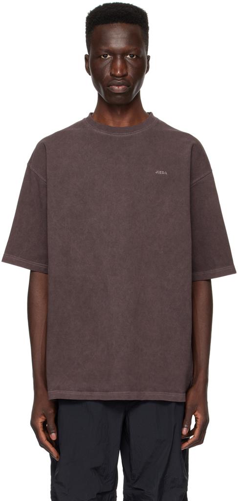 JieDa Brown Overdyed T-Shirt