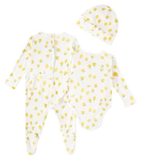 Stella McCartney Baby cotton bodysuit, blanket, and hat set 4